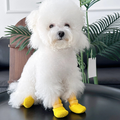 🐶✨ PROMO -54% ! Chaussettes Chien Antidérapantes Imperméables – Semelle Caoutchouc Étanche, Adhérence Texturée, Sangle Ajustable, Tricot Respirant · 5 Coloris · S/M/L · 1 Acheté 1 Offert 🐾
