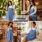👗 OFFRE LIMITÉE -50% ! 💙 Robe Salopette Décontractée Femme – Faux Jean Ample Flatteur, Tissu Respirant Premium, Polyvalente Quotidien · Bleu Clair, Noir & Rouge Vin · 0XL–5XL 🛒