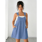 👗 OFFRE LIMITÉE -50% ! 💙 Robe Salopette Décontractée Femme – Faux Jean Ample Flatteur, Tissu Respirant Premium, Polyvalente Quotidien · Bleu Clair, Noir & Rouge Vin · 0XL–5XL 🛒