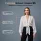 👗 PROMO -40% ! ⏰ Cardigan Femme Mousseline Nœud Frontal – Tissu Transparent Respirant Premium, Manches Bouffantes Romantiques, Coupe Courte Polyvalente · 7 Coloris · S–2XL ✨