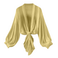 👗 PROMO -40% ! ⏰ Cardigan Femme Mousseline Nœud Frontal – Tissu Transparent Respirant Premium, Manches Bouffantes Romantiques, Coupe Courte Polyvalente · 7 Coloris · S–2XL ✨