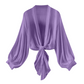 👗 PROMO -40% ! ⏰ Cardigan Femme Mousseline Nœud Frontal – Tissu Transparent Respirant Premium, Manches Bouffantes Romantiques, Coupe Courte Polyvalente · 7 Coloris · S–2XL ✨