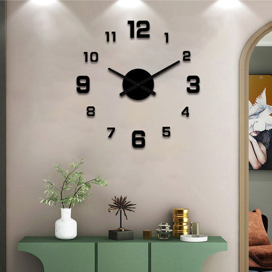 ⏰🔥 -50% ! Horloge Murale 3D Acrylique DIY – Miroirs Acrylique Effet Profondeur Artistique Moderne, Mouvement Balayage Ultra-Silencieux Sans Tic-Tac, Fixation Sans Perçage Taille Ajustable · 5 Coloris · 40-90cm ✨
