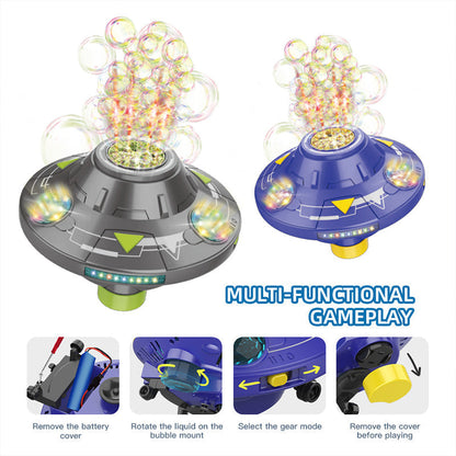 🫧✨ PROMO -50% ! Machine à Bulles Automatique Enfants – Bulles Feu d'Artifice, Évitement Intelligent Obstacles, Lumières Colorées & Sons, 2 Modes · 2 Coloris · Batterie Rechargeable 🎉