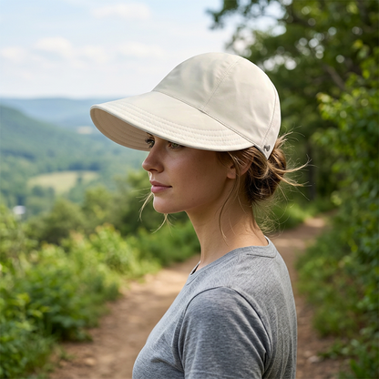 🧢☀️ PROMO FLASH 50% ! Casquette Solaire UPF 50+ Queue de Cheval Femme – Bloque 99% UV, Structure Maintenue, Sangle 54-60cm, Boutons Anti-Vent, 3 Coloris ✨🌿