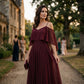 👗✨ PROMO -50% ! Robe Maxi Fluide Élégante Épaules Dénudées – Bretelles Spaghetti, Taille Cintrée, Longueur Maxi Dramatique, Mariages Soirées · 5 Coloris · S à 2XL · -15% dès 3 pièces 🌹