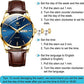 ⌚✨ PROMO -50% ! Montre Homme Classique Cuir – Mouvement Quartz Fiable, Verre Minéral Durci, Aiguilles Lumineuses Dorées, Fenêtre Date, Étanche 30m · 5 Coloris · Cadran 39mm 🎁