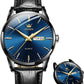⌚✨ PROMO -50% ! Montre Homme Classique Cuir – Mouvement Quartz Fiable, Verre Minéral Durci, Aiguilles Lumineuses Dorées, Fenêtre Date, Étanche 30m · 5 Coloris · Cadran 39mm 🎁