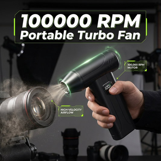 💨 PROMO FLASH : 50% DE RÉDUCTION ! Souffleur d'Air Rechargeable Haute Vitesse – Moteur 100 000 tr/min, USB-C, Affichage LED & Batterie 6000 mAh for un Nettoyage Ciblé des Recoins ✨
