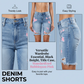 🔥 -50% ! Ensemble Short Jean Déchiré Legging Coloré Femme – Superposition Innovante Contraste Saisissant Mode Unique, Taille Haute Élastique Flatteuse Silhouette, Tissu Extensible Premium Festivals Plage · 3 Coloris · S-2XL ✨
