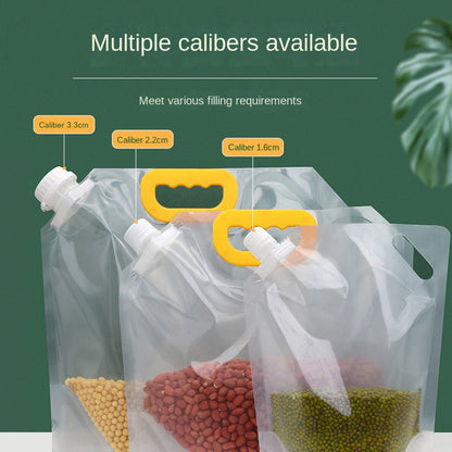🌾 50% DE RÉDUCTION ! 🔥 Sac de Stockage Céréales Grande Capacité – Matériau Alimentaire FDA – 1,5 L & Étanche & Anti-Humidité for Cuisine