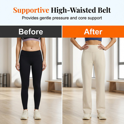 🧘 50% DE RÉDUCTION ! 💪 Pantalon de Yoga à Coupe Droite – Tissu Ultra-Doux Respirant, Ceinture Haute & Poche Arrière – Silhouette Élégante – Parfait pour le Yoga, le Sport et le Quotidien ✨🌸