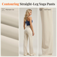 🧘 50% DE RÉDUCTION ! 💪 Pantalon de Yoga à Coupe Droite – Tissu Ultra-Doux Respirant, Ceinture Haute & Poche Arrière – Silhouette Élégante – Parfait pour le Yoga, le Sport et le Quotidien ✨🌸