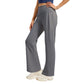 🧘 50% DE RÉDUCTION ! 💪 Pantalon de Yoga à Coupe Droite – Tissu Ultra-Doux Respirant, Ceinture Haute & Poche Arrière – Silhouette Élégante – Parfait pour le Yoga, le Sport et le Quotidien ✨🌸