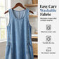 👗🔥 -50% ! Robe Maxi Jean Sans Manches Femme Poches – Denim Souple Respirant Aérien, Coupe Oversize Fluide Flatteuse Toutes Morphologies, Polyvalente Brunch Plage Bureau · Bleu · S à 3XL ✨