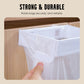 🗑️🔥 PROMO -50% ! Support Sac Poubelle Mural Pliable Sans Perçage – Adhésif Solide Murs Protégés, Pliage Anti-Odeurs Compact Rangement, Polyvalent Cuisine Salle Bain Placard · Blanc & Gris ✨