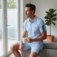 🏆👕 PROMO FLASH 50% ! Ensemble Short & T-Shirt Manches Courtes Homme – Mélange Coton Respirant, Col Classique, Rayures Athlétiques, 2 Coloris, Tailles S-5XL 🔥