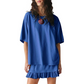 👗🎀 PROMO FLASH 50% ! Ensemble 2 Pièces Tendance Femme – T-Shirt Oversized + Jupe Mini Volantée, Tissu Doux, 8 Coloris, Tailles S-2XL, Idéal Streetwear & Plage 🌊