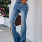 👖🔥 -50% ! Jean Bootcut Femme Gainant Ventre Plat – Élasticité 4 Directions Ultra-Confortable Ne Se Déforme Pas, Taille Mi-Haute Push-Up Galbe Fesses Silhouette Sablier, Flatteur Toutes Morphologies · 4 Coloris · XS-XL ✨