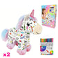 🦄 50% DE RÉDUCTION ! 🎨 Kit de Peluche Licorne à Colorier Soi-Même – Lavable & Réutilisable – 12 Feutres Non Toxiques Inclus – Développe la Créativité et la Motricité Fine – Cadeau Parfait pour Enfants ✨