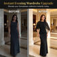 👗🌸 PROMO FLASH -50% ! Robe Maxi Cape Élégante Femme – Superposition Résille Transparente, Silhouette Sablier Sirène, 2 Coloris, Tailles XS-L, Idéale Gala & Cocktail ✨