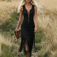 🤠✨ PROMO FLASH -50% ! Robe Slim Sans Manches Style Western Rétro à Franges – Ourlet Frangé, Fermeture Éclair Avant, 6 Coloris, Tailles S-2XL, Idéale Festival Country 🌵