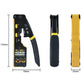 🔧🔥 -50% ! Pince Sertir Câble Réseau 3-en-1 – Déconnexion Coupe Dénudage Une Seule Prise, Marquage Coloré Connexions Correctes Débutants Professionnels, Poignée PVC Antidérapante Ergonomique · Jaune & Bleu ✨