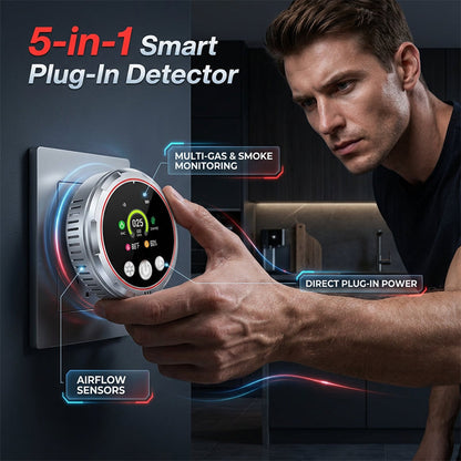 ⚠️🔥 PROMO FLASH 50% ! Détecteur de Monoxyde de Carbone à Brancher – Alarme Sonore & Visuelle, Installation Facile, Protection 24h/24 pour Maison & Appartement 🏠