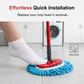 🧹 50% DE RÉDUCTION ! ✨ Tête de Rechange Balai Franges Chenille Spin – Microfibre Chenille – 20×20 cm & Lavable Machine for Sols Durs