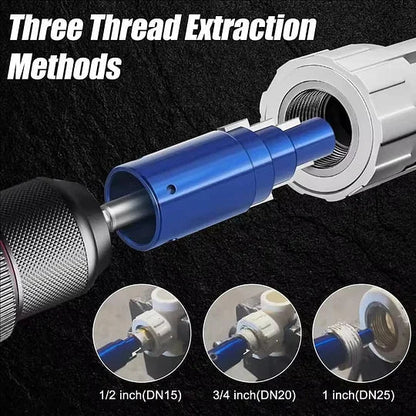 🔧🔥 PROMO FLASH 50% ! Extracteur 3-en-1 Tuyaux & Vannes – Acier 40CrV, Démontage Rapide, Compatible 1/2"-1", Idéal Plomberie ✨