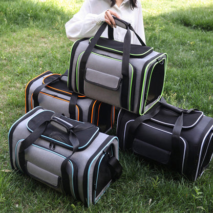 🐾✨ PROMO FLASH -50% ! Sac de Transport Extensible pour Animaux – Filet Respirant, Port Main & Épaule, Pliable, Sécurité Anti-Fugue, 4 Coloris, Idéal Voyages 🔥