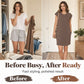 👗✨ PROMO FLASH -50% ! Robe Décontractée Coton Mélangé Femme – Col Rond, Manches Courtes, Coupe Ample Midi, 9 Coloris, Tailles S-L, Idéale Été & Quotidien 🌸