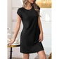 👗✨ PROMO FLASH -50% ! Robe Décontractée Coton Mélangé Femme – Col Rond, Manches Courtes, Coupe Ample Midi, 9 Coloris, Tailles S-L, Idéale Été & Quotidien 🌸