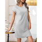 👗✨ PROMO FLASH -50% ! Robe Décontractée Coton Mélangé Femme – Col Rond, Manches Courtes, Coupe Ample Midi, 9 Coloris, Tailles S-L, Idéale Été & Quotidien 🌸