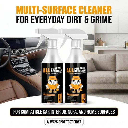 🧼🚗 PROMO FLASH -50% ! Nettoyant Dégraissant Intérieur Haute Performance – Multi-Surfaces, Action Rapide, Formule Douce, 120ml + Chiffon Microfibre Inclus ✨