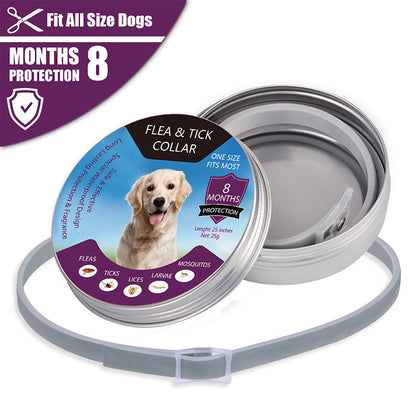🐶 PROMO LIMITÉE -50% ! 🐱 Collier Anti-Puces et Anti-Tiques pour Chiens et Chats – Protection 8 Mois, Ajustable, Imperméable 🌿