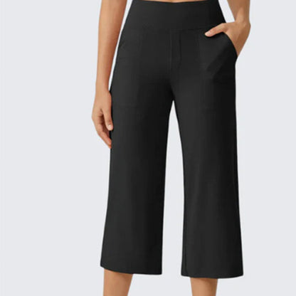📢✨ PROMO -50% ! ⏰ Pantalon Court Large Décontracté Femme – Poches Latérales, Coupe Minimaliste Chic, Tissu Respirant Léger, Polyvalent Yoga Jogging Casual · 6 Coloris · S-2XL 🔥