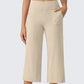 📢✨ PROMO -50% ! ⏰ Pantalon Court Large Décontracté Femme – Poches Latérales, Coupe Minimaliste Chic, Tissu Respirant Léger, Polyvalent Yoga Jogging Casual · 6 Coloris · S-2XL 🔥