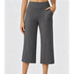 📢✨ PROMO -50% ! ⏰ Pantalon Court Large Décontracté Femme – Poches Latérales, Coupe Minimaliste Chic, Tissu Respirant Léger, Polyvalent Yoga Jogging Casual · 6 Coloris · S-2XL 🔥