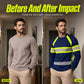 👕🎨 PROMO FLASH 50% ! T-Shirt Manches Longues Color Block Col Rond – Polyester Respirant, Coupe Moderne, 4 Coloris, Tailles S-5XL, Idéal Look Décontracté & Urbain ✨🌿
