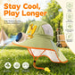 ❄️🧢 PROMO FLASH 50% ! Chapeau à Visière avec Ventilateur Intégré & Protection Solaire – Double Alimentation Solaire/USB, Protection Nuque, Pliable, 5 Coloris, Idéal Enfants & Plein Air ✨
