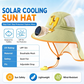 ❄️🧢 PROMO FLASH 50% ! Chapeau à Visière avec Ventilateur Intégré & Protection Solaire – Double Alimentation Solaire/USB, Protection Nuque, Pliable, 5 Coloris, Idéal Enfants & Plein Air ✨