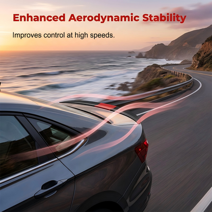 🚗🏎️ PROMO FLASH 50% ! Aileron Arrière Downforce Universel – ABS Robuste, Design 3 Pièces Ajustable, Installation Adhésive Sans Perçage, Look Racing, Idéal Berlines 🔥✨