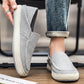 👟 PROMO LIMITÉE – 50% DE RÉDUCTION ! ✨ Chaussures Slip-On en Toile Homme – Respirantes, Flexibles & Style Décontracté – Semelle Caoutchouc PVC Antidérapante – Idéales pour le Quotidien 🌿