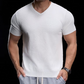 👕☀️ PROMO FLASH 50% ! T-Shirt en Maille Col V Respirant Homme – Léger, Coupe Décontractée, 4 Coloris, Tailles M-XL, Idéal Sport & Quotidien ✨