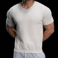👕☀️ PROMO FLASH 50% ! T-Shirt en Maille Col V Respirant Homme – Léger, Coupe Décontractée, 4 Coloris, Tailles M-XL, Idéal Sport & Quotidien ✨