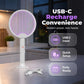 📢🦟 PROMO FLASH 50% ! Tapette à Mouches Électrique Rechargeable 2-en-1 – Mode Manuel + Piège UV, Grille 4 Couches, LED Intégrée, Batterie 1200mAh, Type-C ✨