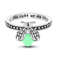 ✨🪲 PROMO FLASH 50% ! Bague Firefly Lumineuse – Luciole en Vol, Zircons Scintillants, Lueur dans le Noir, Alliage Cuivre & Argent, 4 Tailles, Idéale Cadeau Poétique