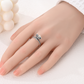 ✨🪲 PROMO FLASH 50% ! Bague Firefly Lumineuse – Luciole en Vol, Zircons Scintillants, Lueur dans le Noir, Alliage Cuivre & Argent, 4 Tailles, Idéale Cadeau Poétique