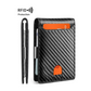 📢💳 PROMO FLASH 50% ! Portefeuille Minimaliste Homme avec Blocage RFID – Cuir Carbone, 11 Emplacements, Clip Acier Inox, Ultra-Slim, Idéal Voyage & Quotidien ✨